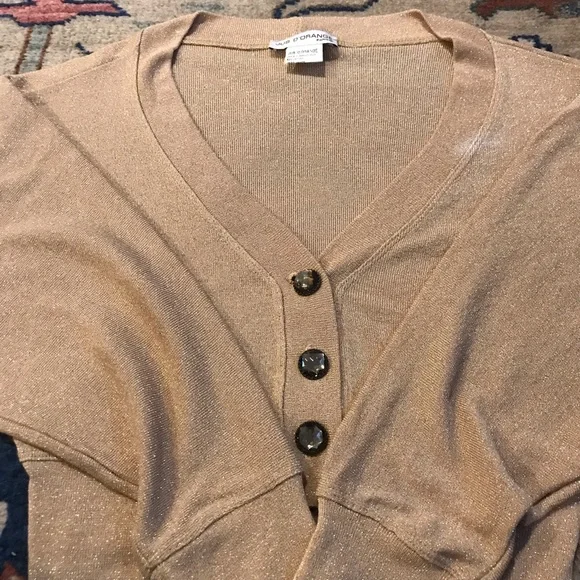 JUS D’ Orange CROPPED SHRUG SWEATER XS/S - Picture 5 of 16